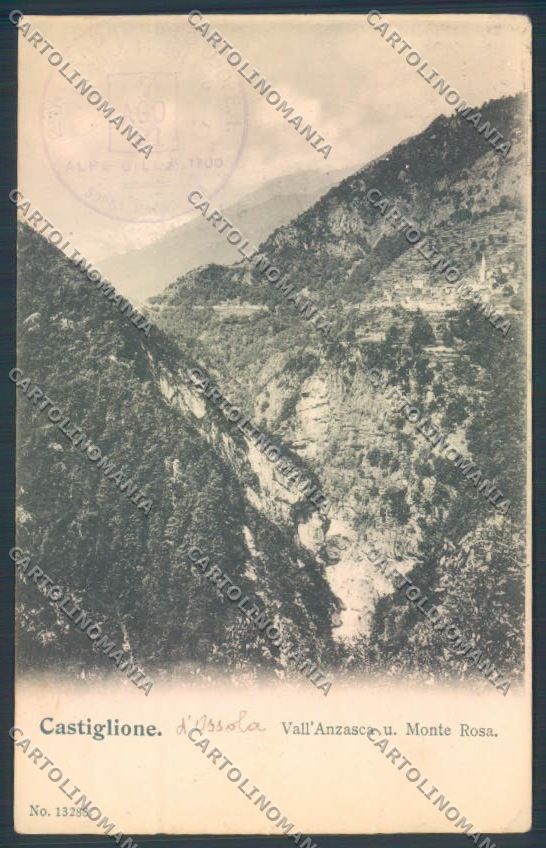 Verbania Calasca Castiglione Monte Rosa cartolina ZQ7960 – fronte