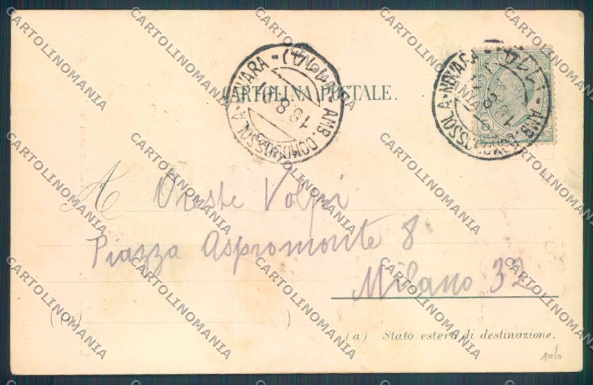 Verbania Calasca Castiglione Monte Rosa cartolina ZQ7960 – retro