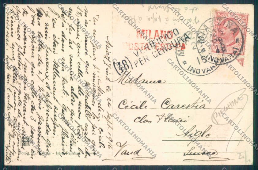 Verbania Intra Pian Cavallone PIEGHINE cartolina ZQ7980 – retro