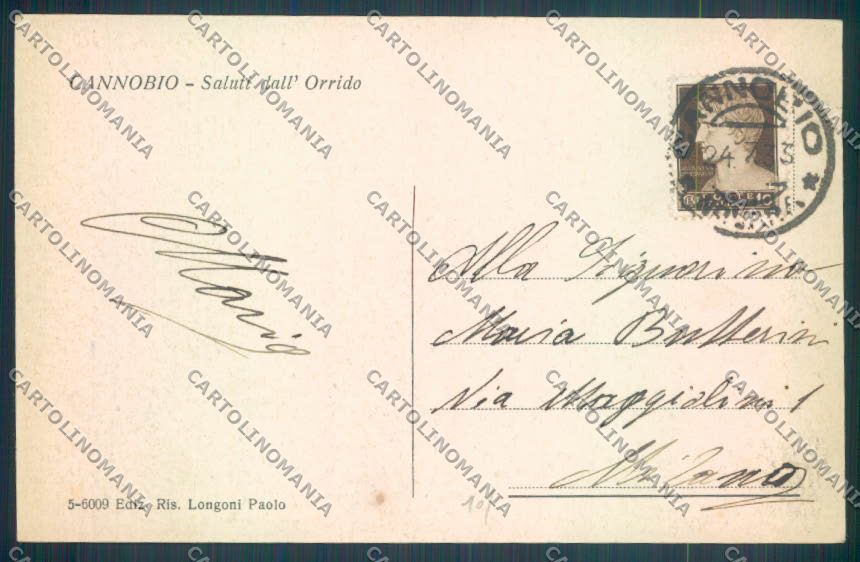Verbania Cannobio cartolina ZQ8000 – retro