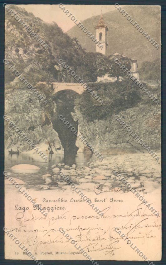 Verbania Cannobio PIEGHINE cartolina ZQ8007 – fronte