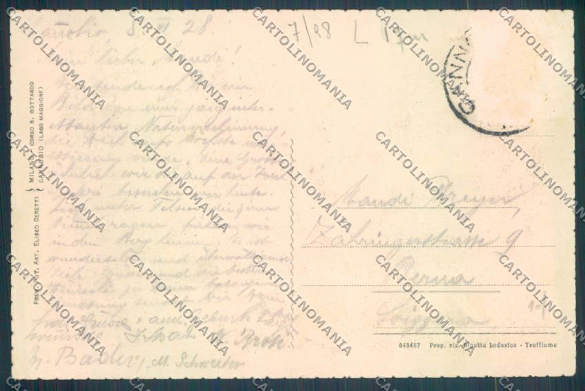Verbania Cannobio cartolina ZQ8008 – retro