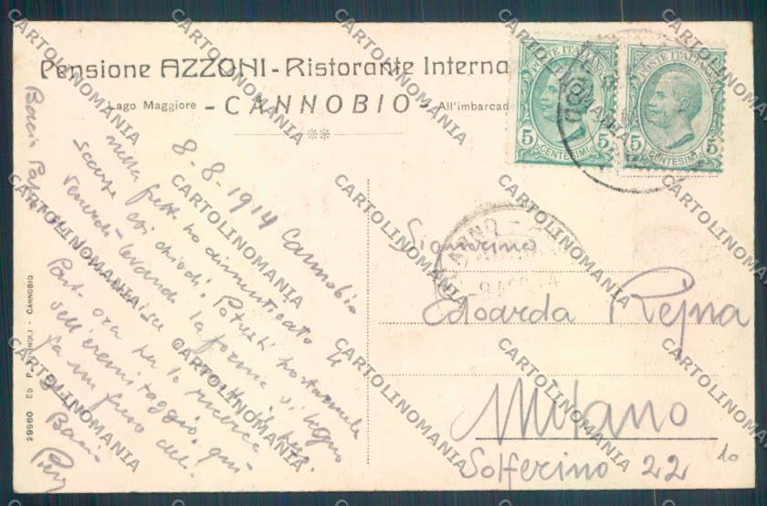 Verbania Cannobio cartolina ZQ8012 – retro