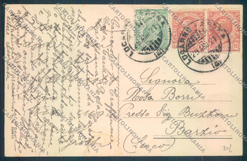 Verbania Cannobio Barca cartolina ZQ8018 – retro