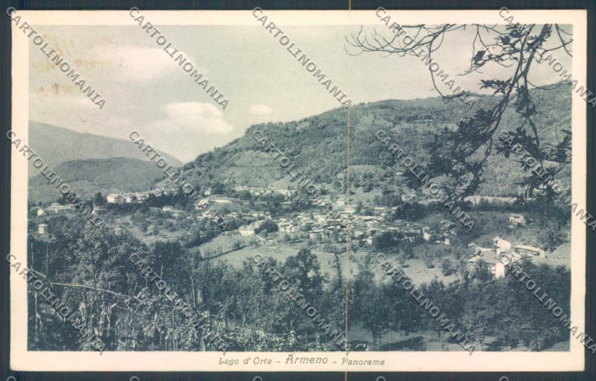 Novara Armeno SCOLLATA cartolina ZQ8021 – fronte