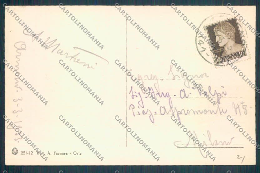 Novara Armeno cartolina ZQ8025 – retro