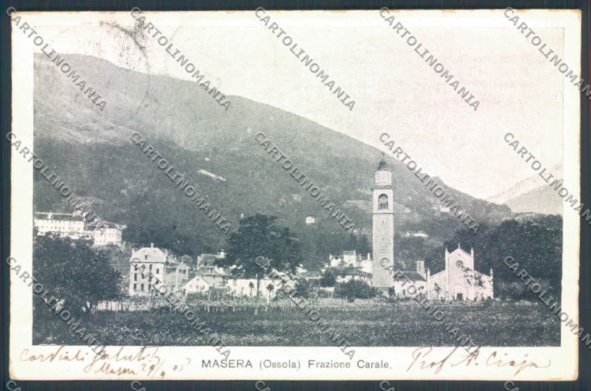 Verbania Masera Carale cartolina ZQ8044 – fronte