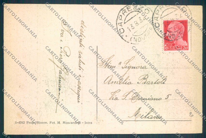 Verbania Caprezzo cartolina ZQ8050 – retro