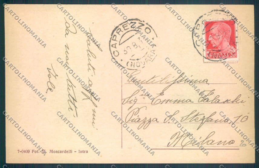 Verbania Caprezzo cartolina ZQ8053 – retro