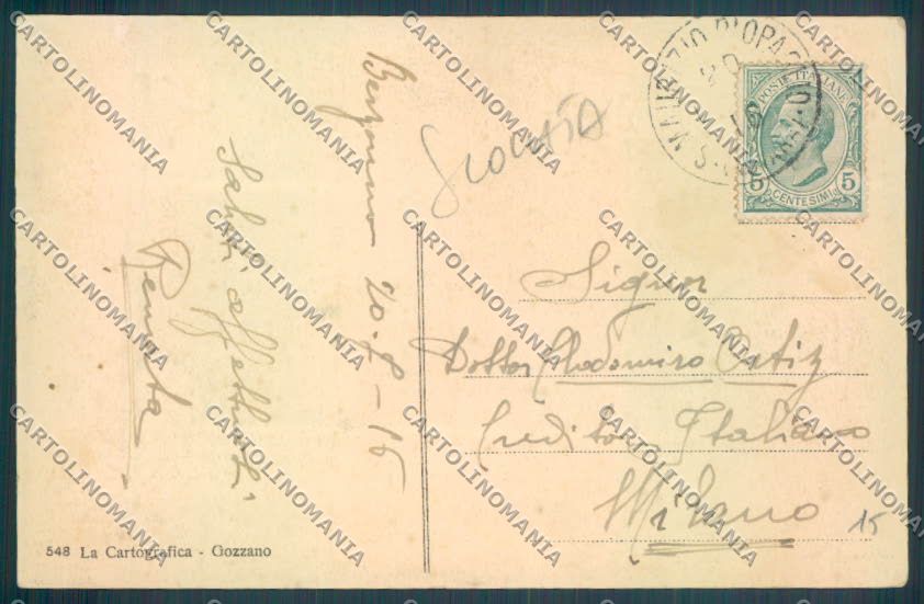Novara Pogno Berzonno SCOLLATA cartolina ZQ8103 – retro