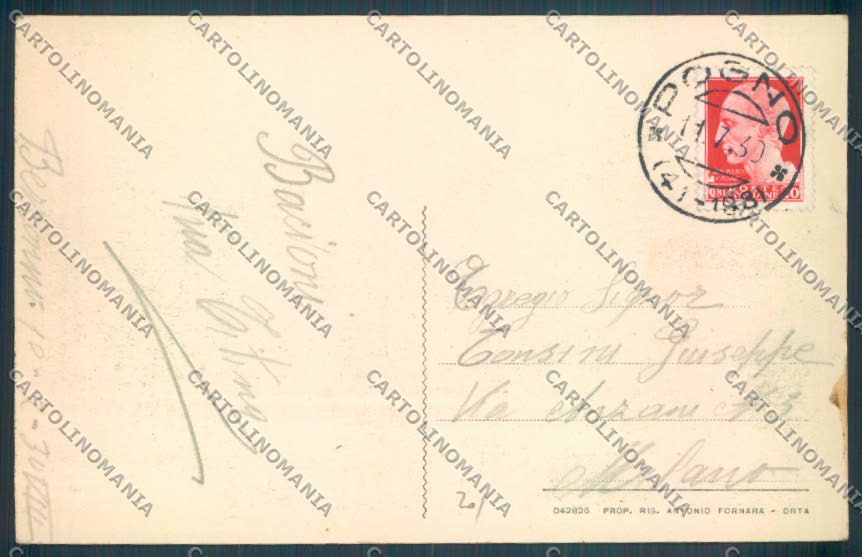Novara Pogno Berzonno cartolina ZQ8104 – retro