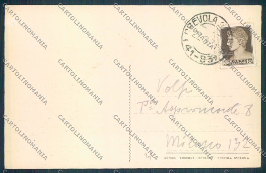 Verbania Crevoladossola cartolina ZQ8134 – retro