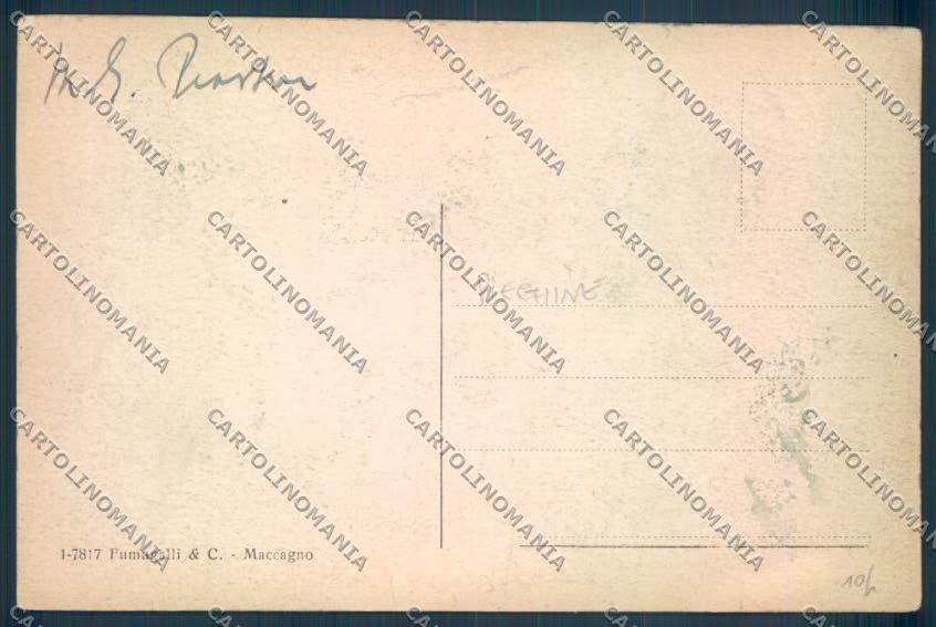 Verbania Cannobio Barca PIEGHINE cartolina ZQ8137 – retro