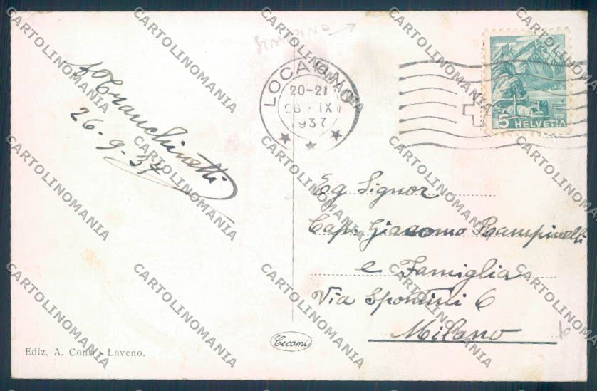 Verbania Cannobio STRAPPINO cartolina ZQ8142 – retro