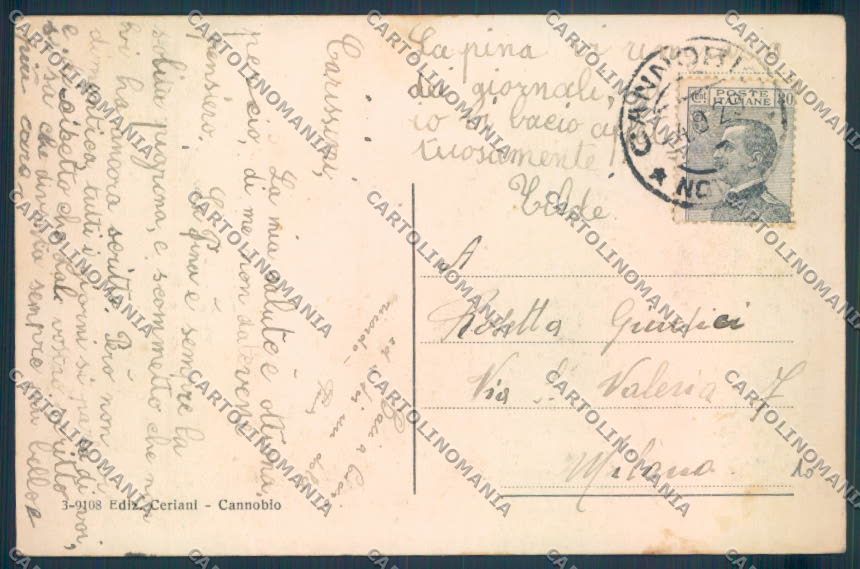 Verbania Cannobio cartolina ZQ8144 – retro
