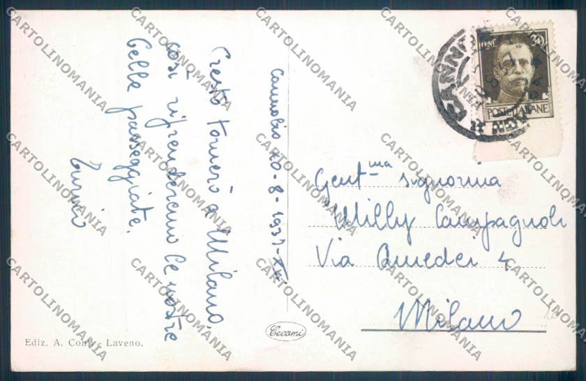 Verbania Cannobio cartolina ZQ8146 – retro