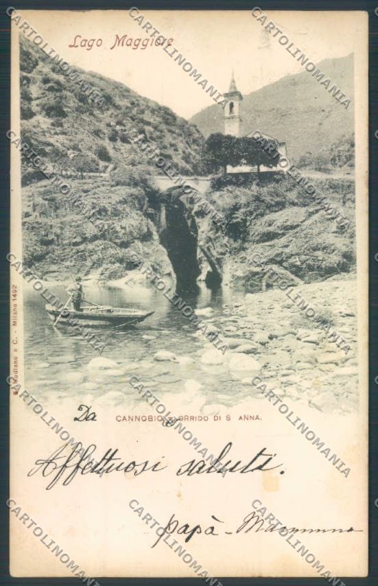 Verbania Cannobio cartolina ZQ8158 – fronte