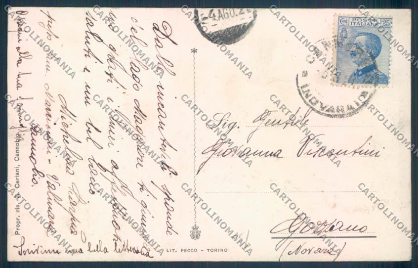 Verbania Cannobio cartolina ZQ8161 – retro