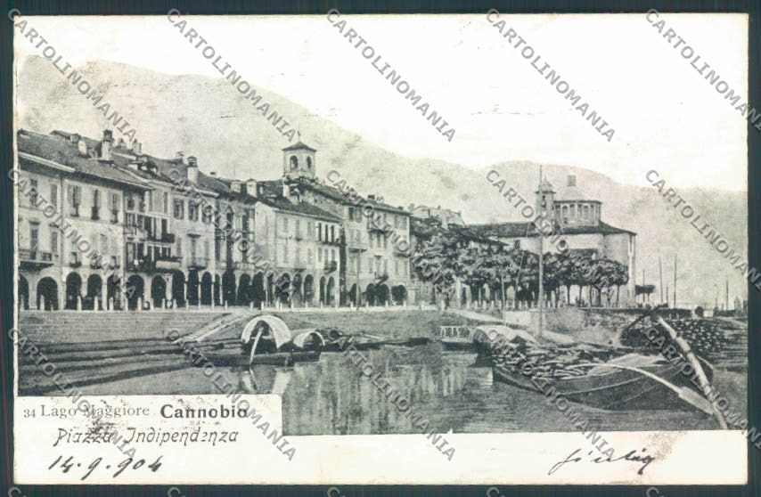 Verbania Cannobio cartolina ZQ8165 – fronte