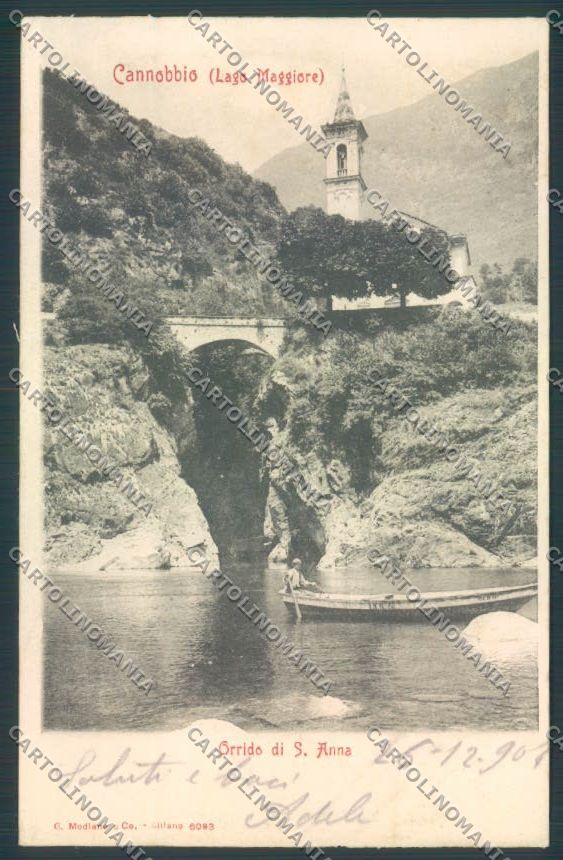 Verbania Cannobio Barca cartolina ZQ8166 – fronte
