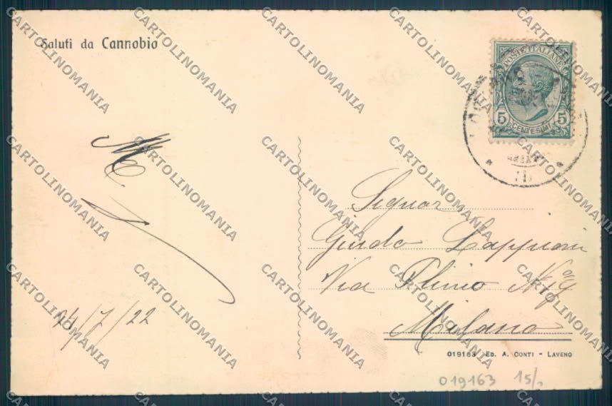 Verbania Cannobio cartolina ZQ8168 – retro
