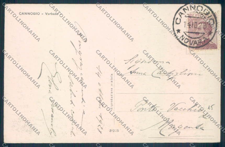 Verbania Cannobio cartolina ZQ8179 – retro