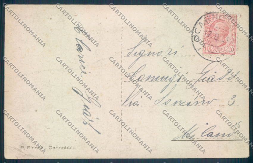 Verbania Cannobio PIEGHINA cartolina ZQ8187 – retro