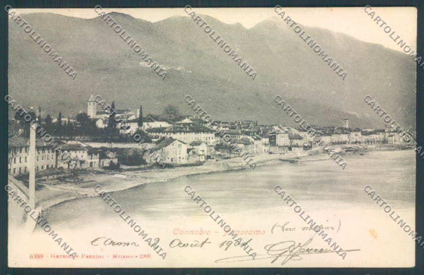 Verbania Cannobio PIEGHINE cartolina ZQ8189 – fronte