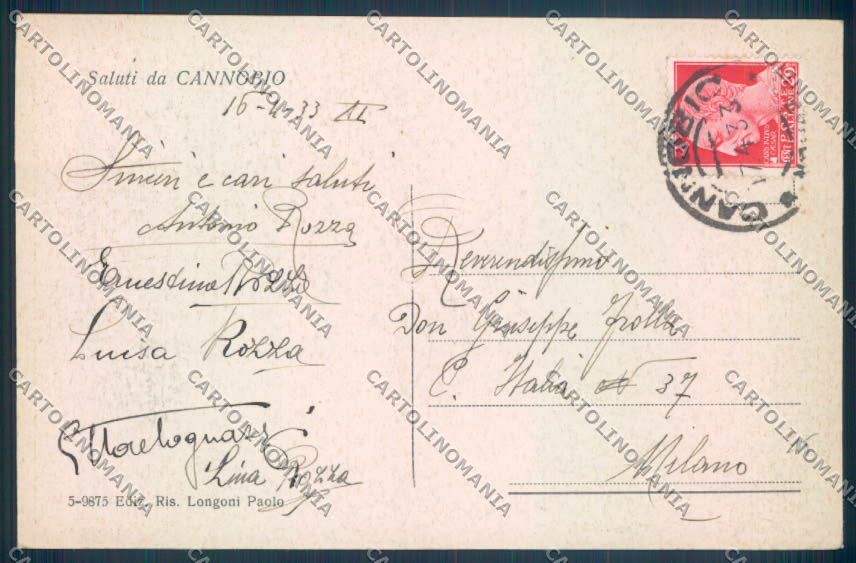 Verbania Cannobio Barca cartolina ZQ8194 – retro