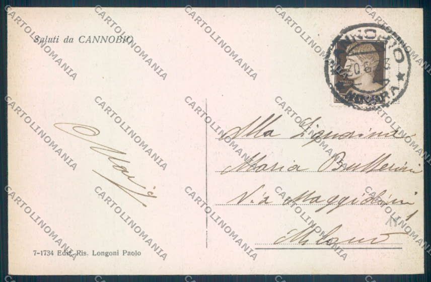 Verbania Cannobio cartolina ZQ8196 – retro