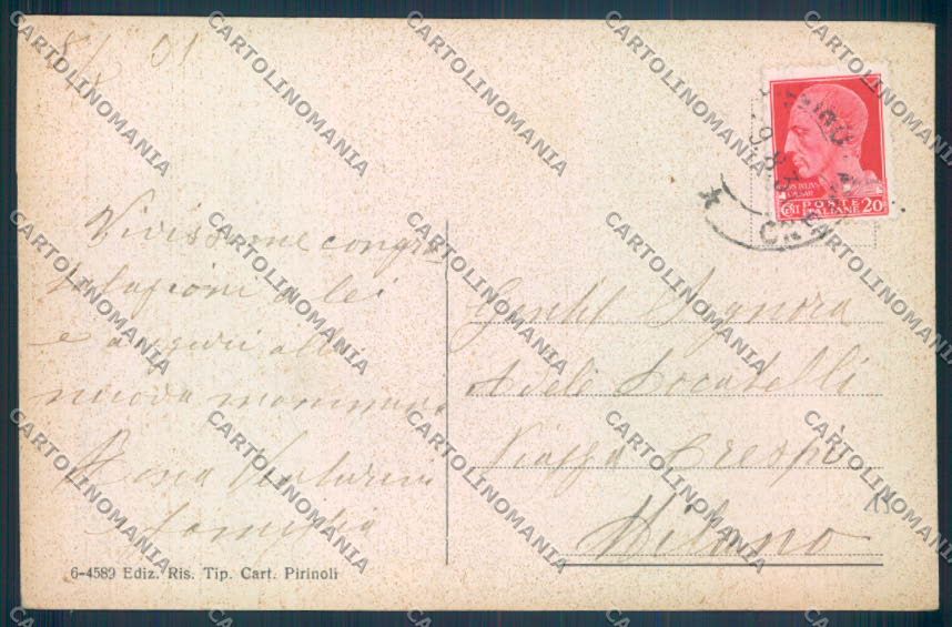 Verbania Cannobio Battello cartolina ZQ8198 – retro
