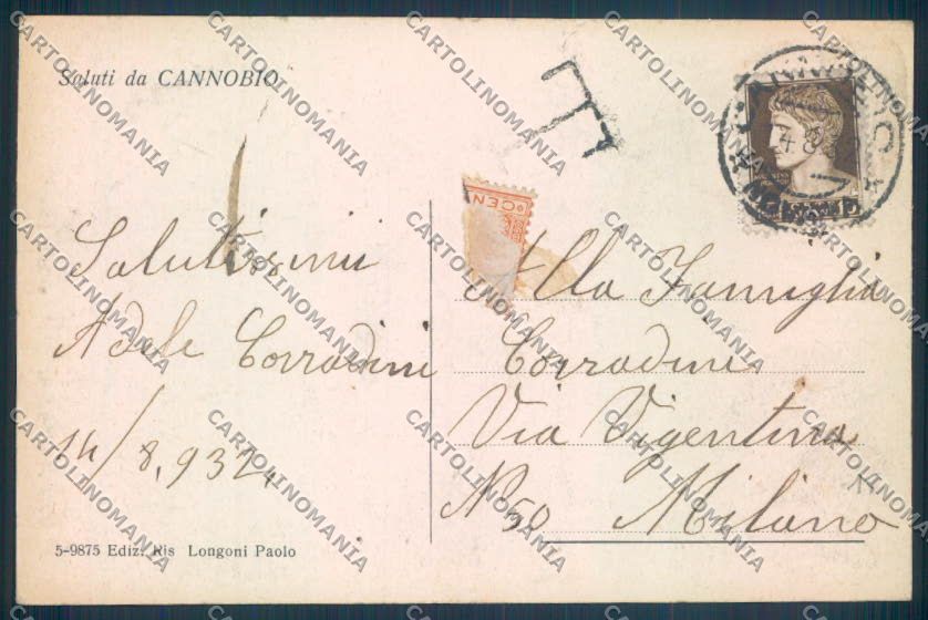 Verbania Cannobio Barca cartolina ZQ8199 – retro