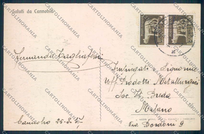 Verbania Cannobio cartolina ZQ8206 – retro
