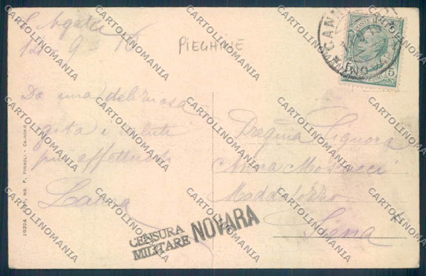Verbania Cannobio PIEGHINE cartolina ZQ8207 – retro