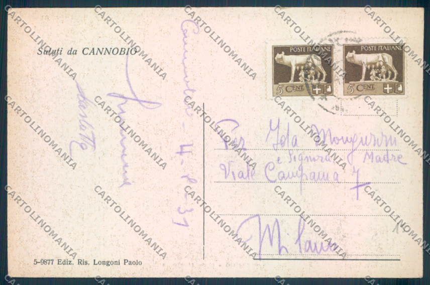 Verbania Cannobio cartolina ZQ8211 – retro