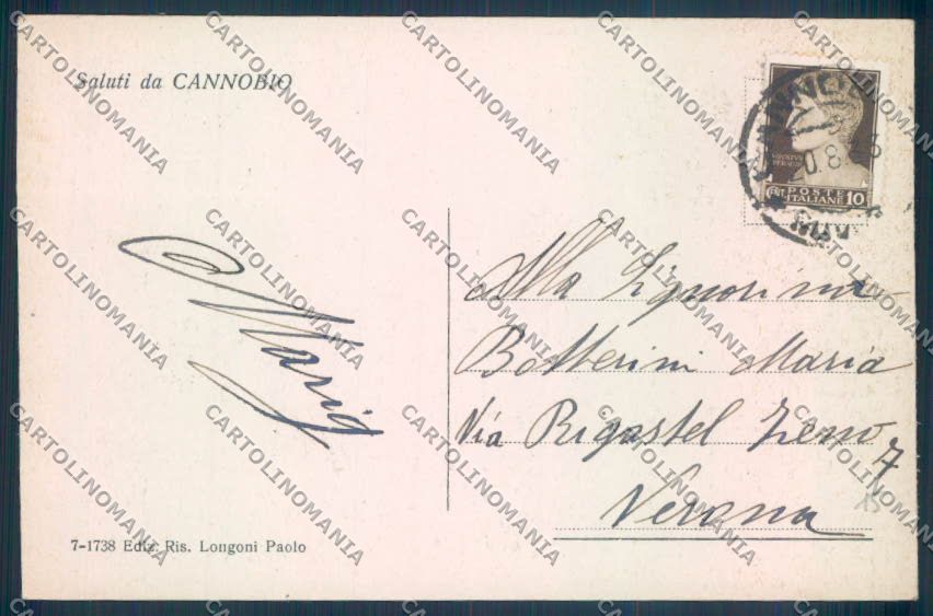 Verbania Cannobio cartolina ZQ8214 – retro