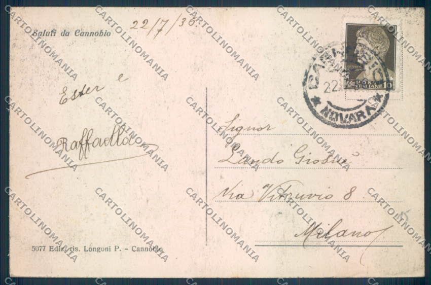Verbania Cannobio cartolina ZQ8216 – retro