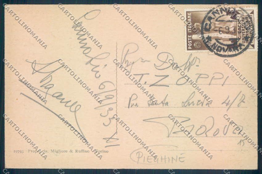 Verbania Cannobio Barca PIEGHINE cartolina ZQ8224 – retro