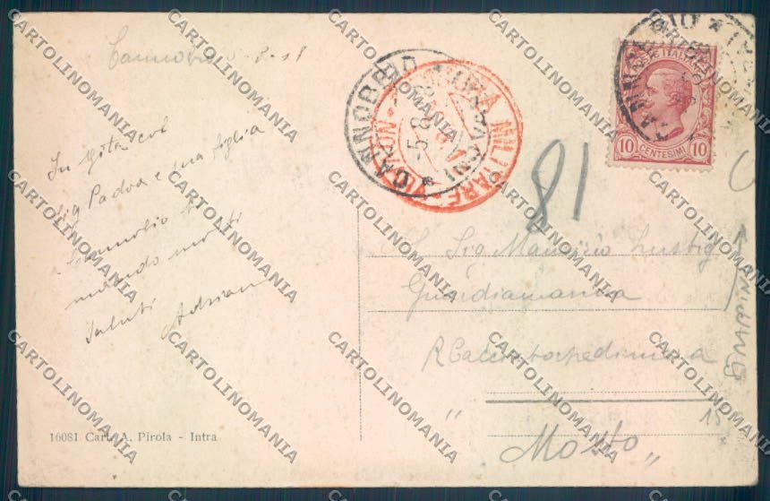 Verbania Cannobio STRAPPINO cartolina ZQ8225 – retro