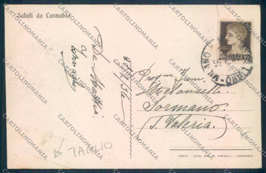 Verbania Cannobio TAGLIO cartolina ZQ8227 – retro