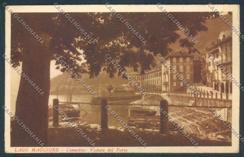 Verbania Cannobio Barca PIEGHINE cartolina ZQ8234 – fronte