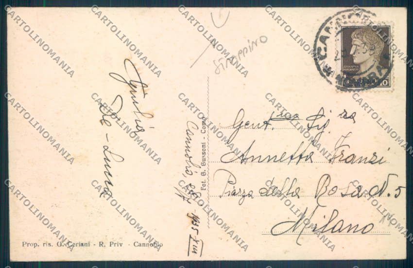 Verbania Cannobio STRAPPINO cartolina ZQ8235 – retro