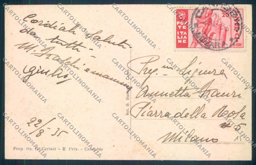 Verbania Cannobio cartolina ZQ8236 – retro