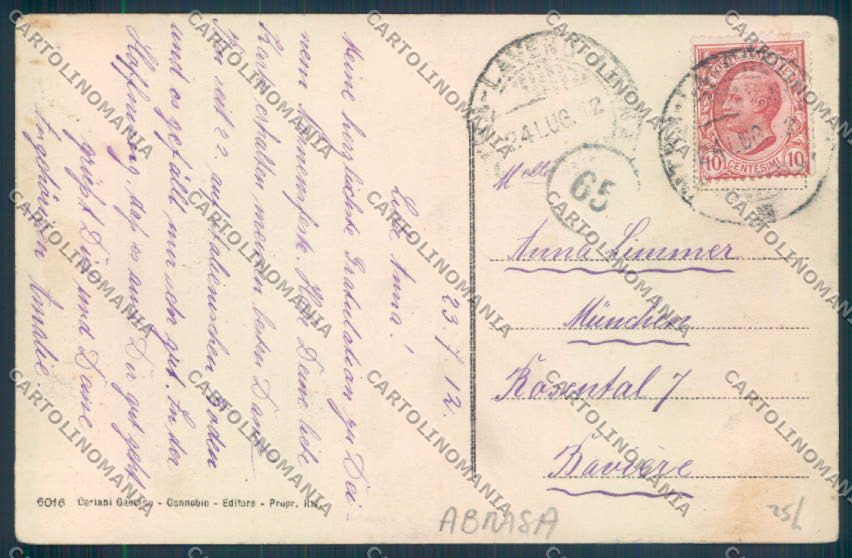 Verbania Cannobio ABRASA cartolina ZQ8258 – retro