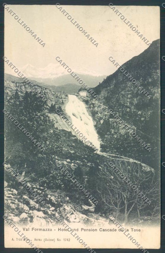 Verbania Formazza Cascata cartolina ZQ8278 – fronte