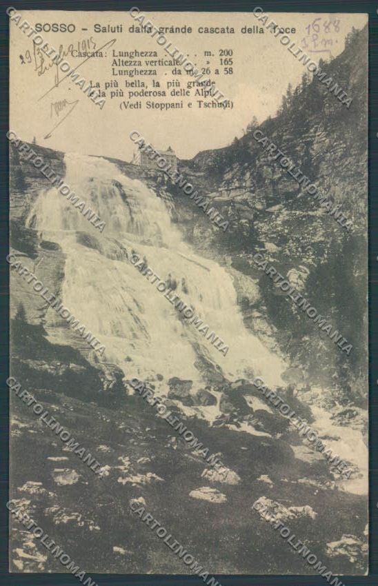 Verbania Formazza Cascata cartolina ZQ8285 – fronte