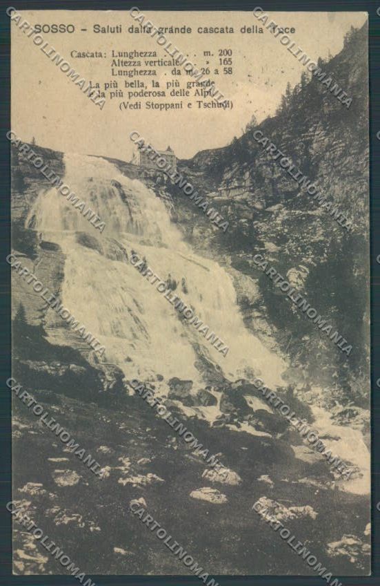 Verbania Formazza Cascata cartolina ZQ8286 – fronte