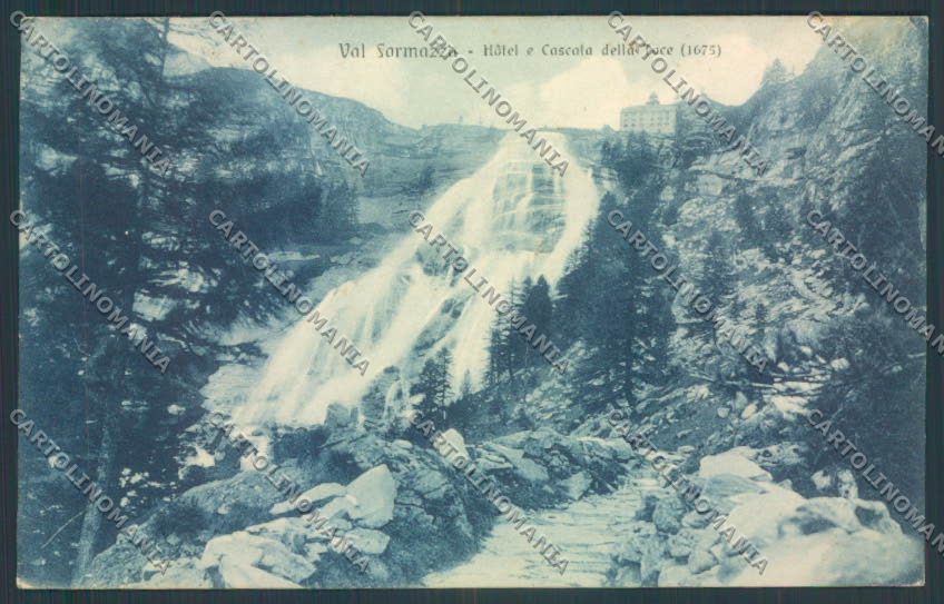 Verbania Formazza Cascata PIEGHINA cartolina ZQ8288 – fronte