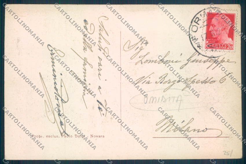 Verbania Formazza Chiesa TRACCE UMIDO cartolina ZQ8317 – retro