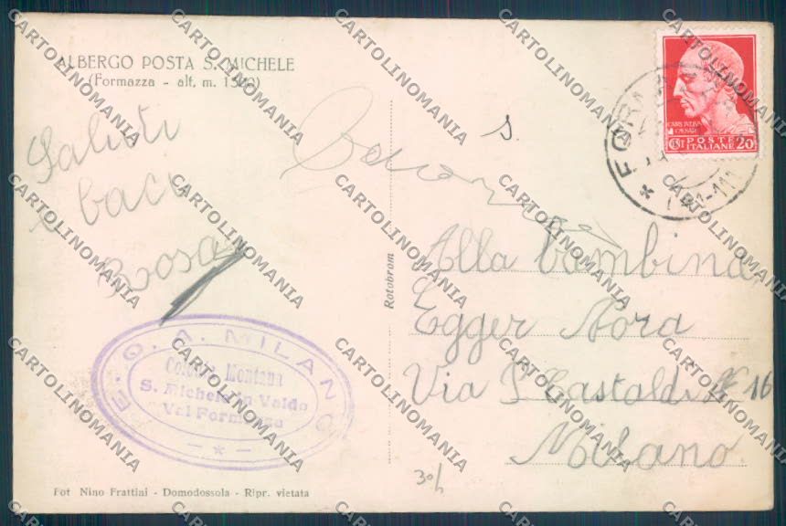 Verbania Formazza San Michele Foto cartolina ZQ8324 – retro